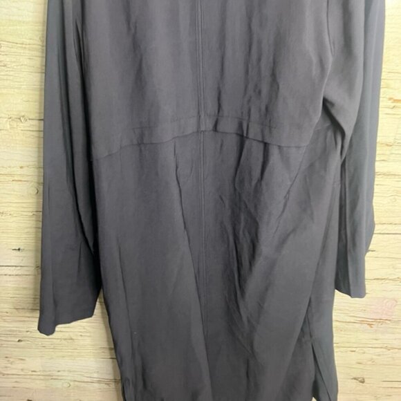 Elodie Drapey Collared Jacket coat trench blue size xl - Picture 6 of 7